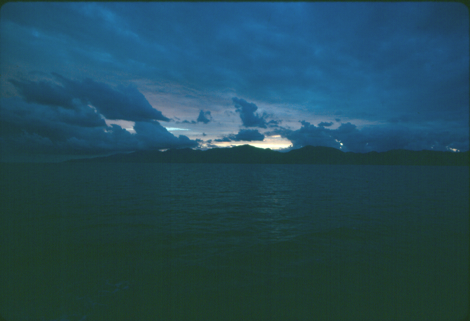 Ferry to Mazatlan in the Evening