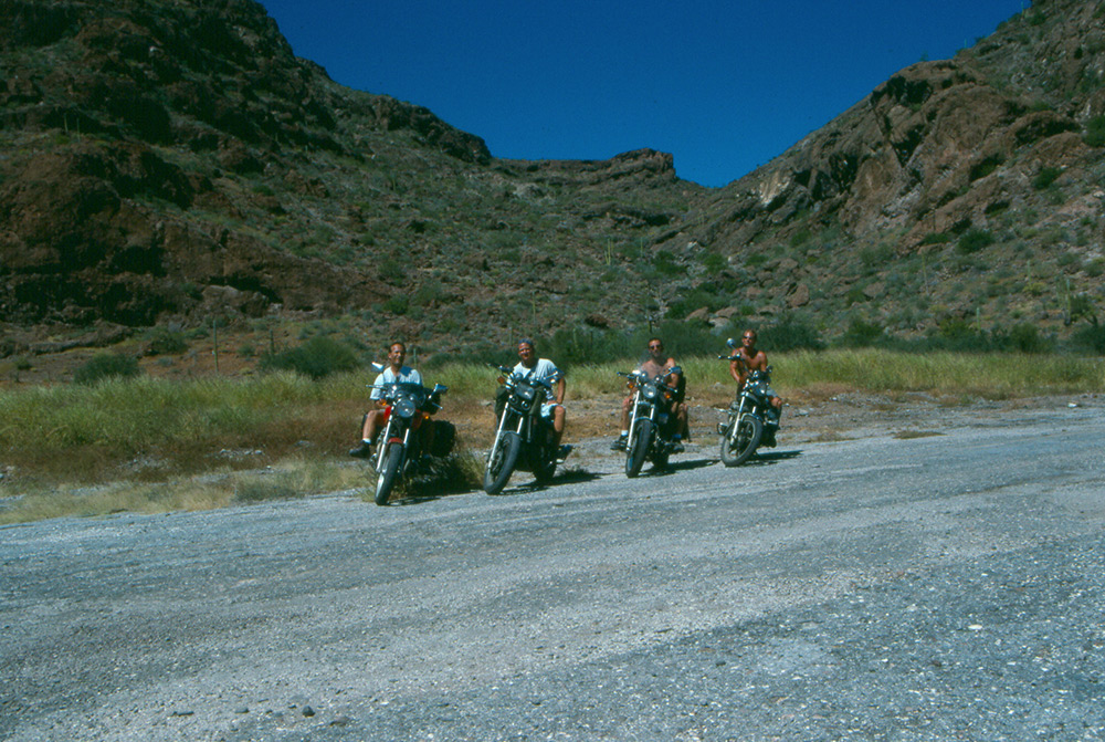 The 4 motos in Mulege