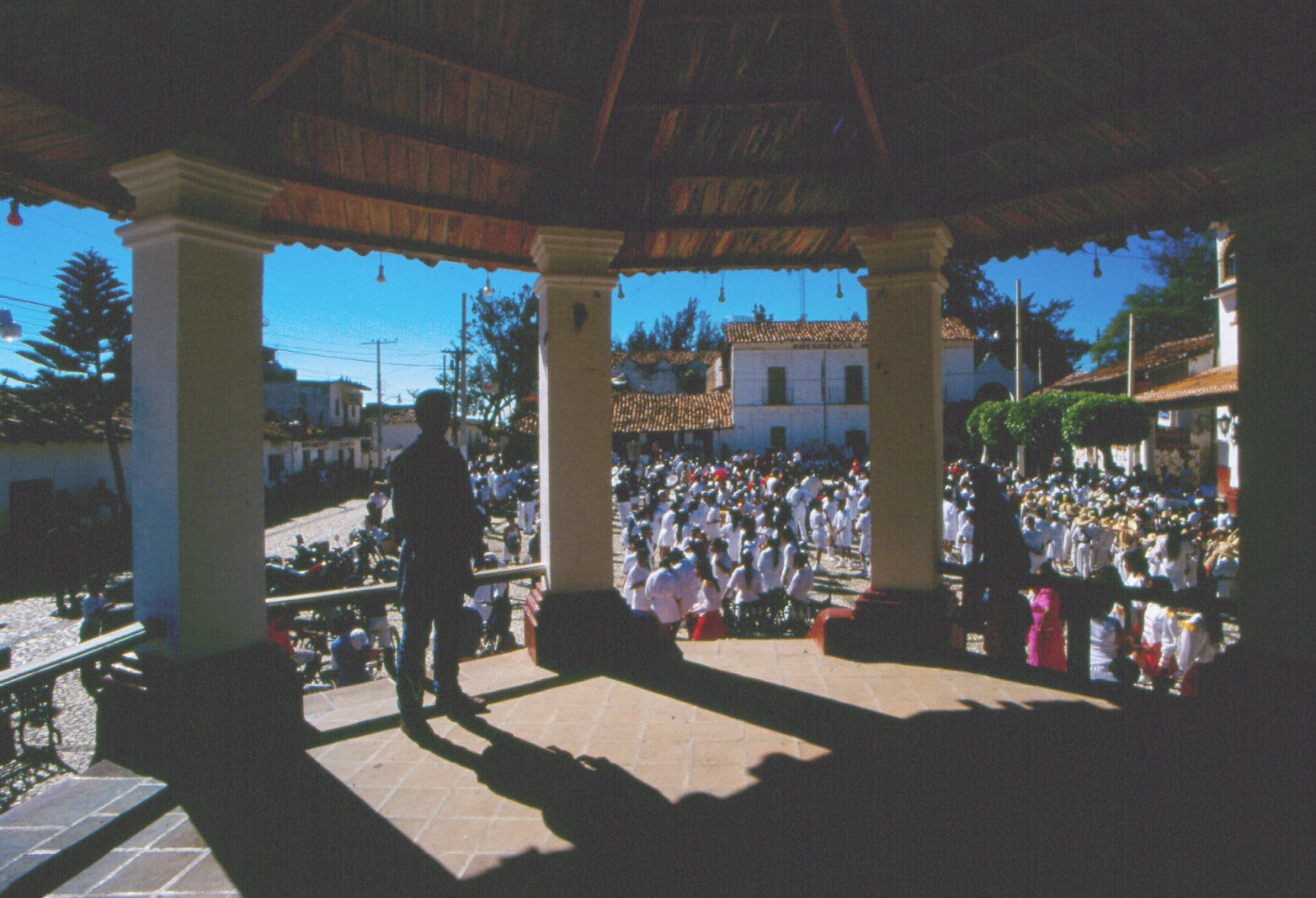 Terry under the gazebo