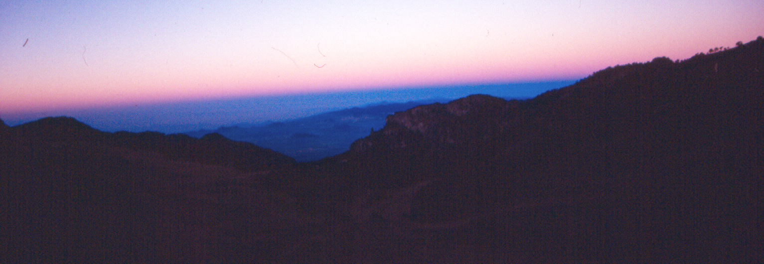 Sunrise during our hike