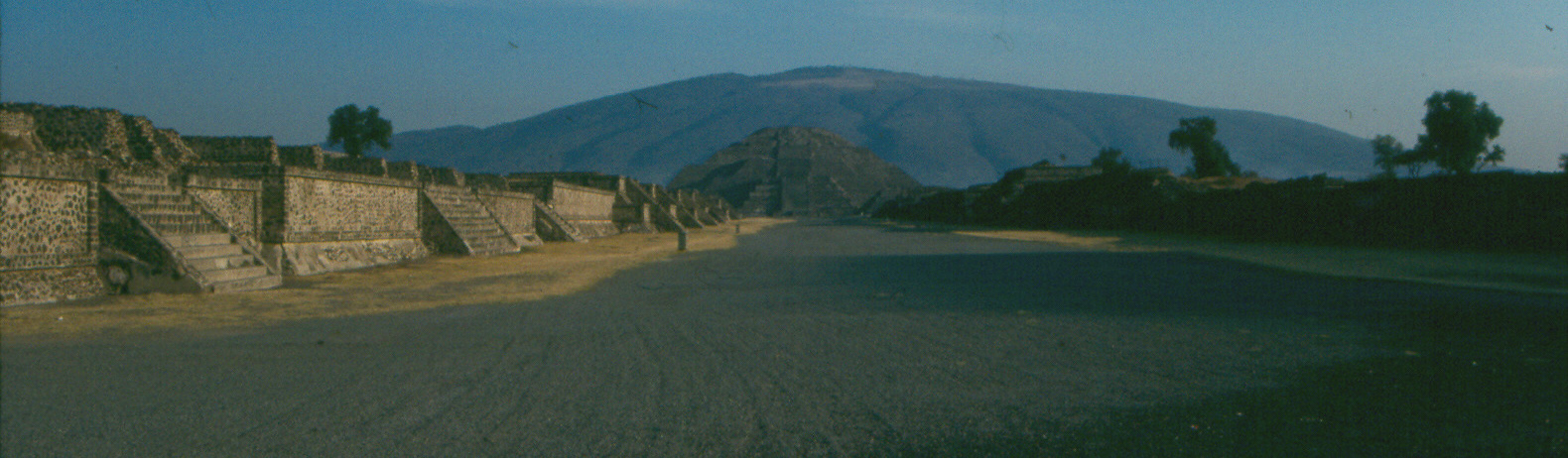 An early morning view of Teotihuacan