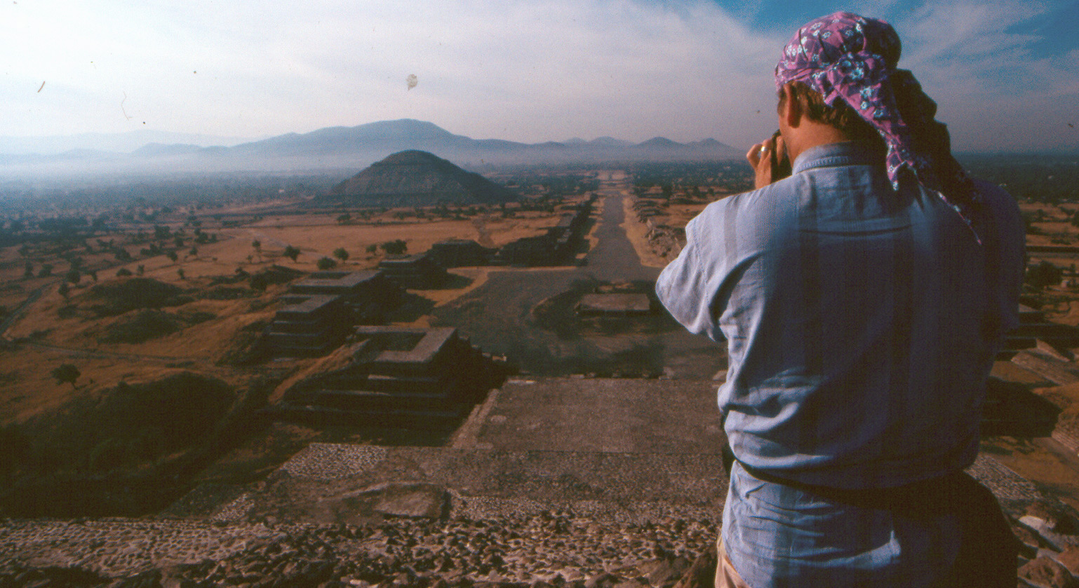 Terry on top of the Pyramid of the Moon