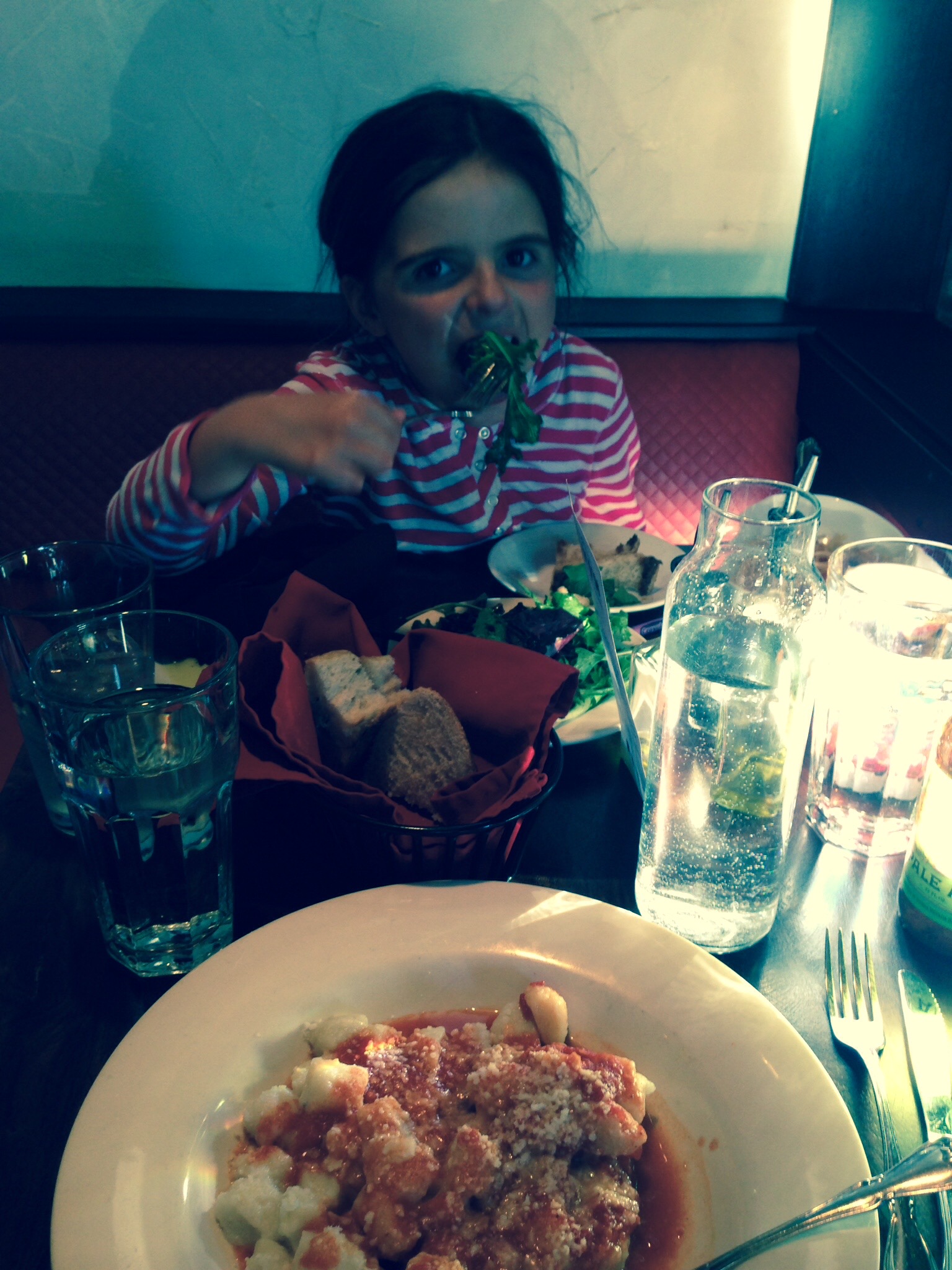 She loves her salad