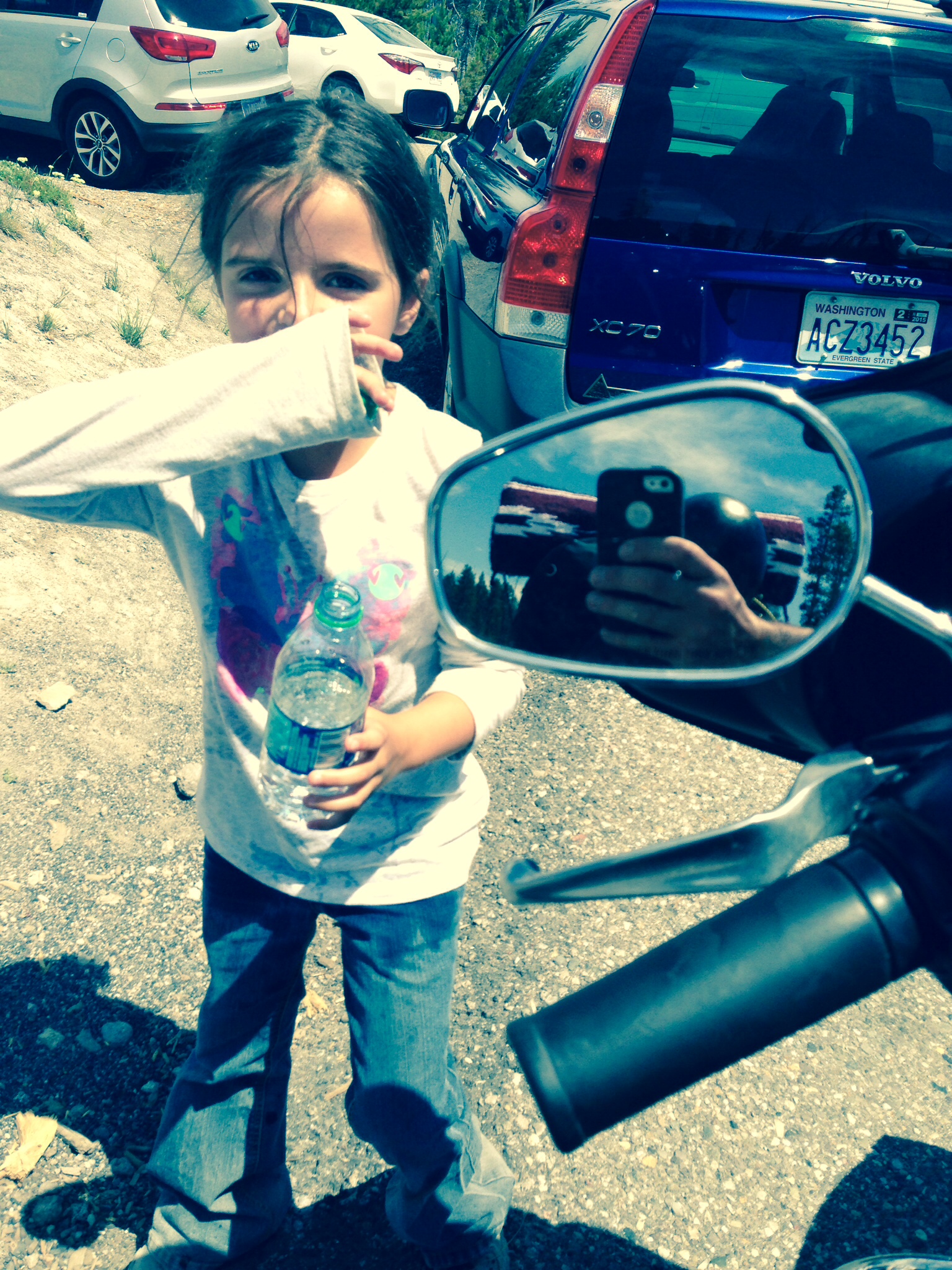 She's finally having water