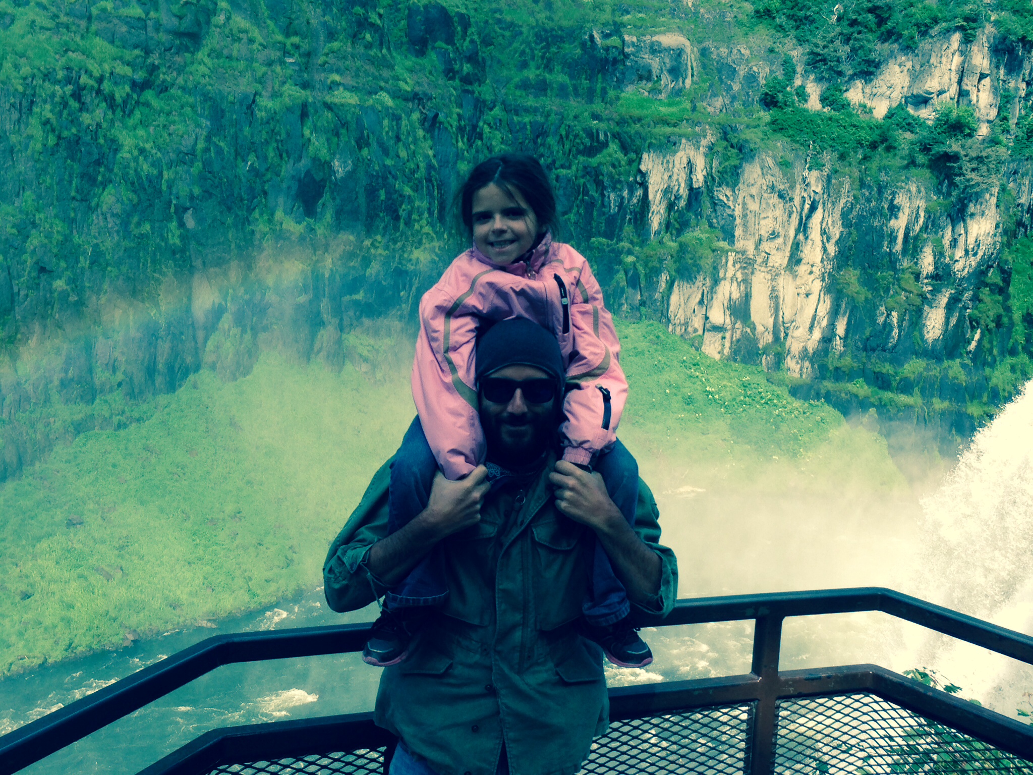 Mila & Dad at Mesa Falls