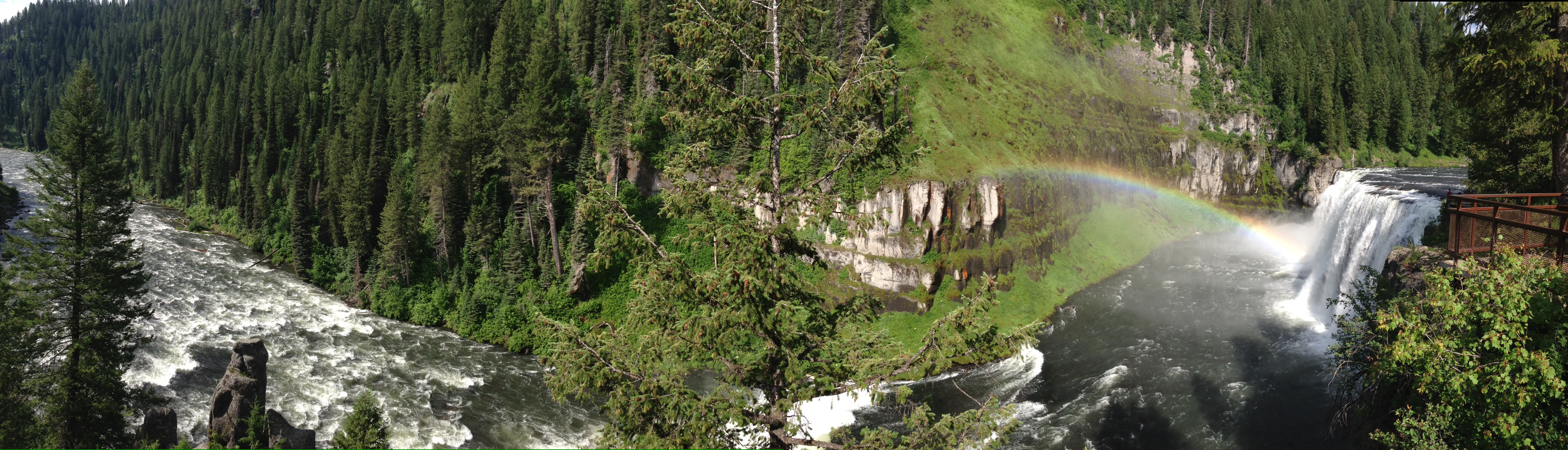 Upper Mesa Falls panorama