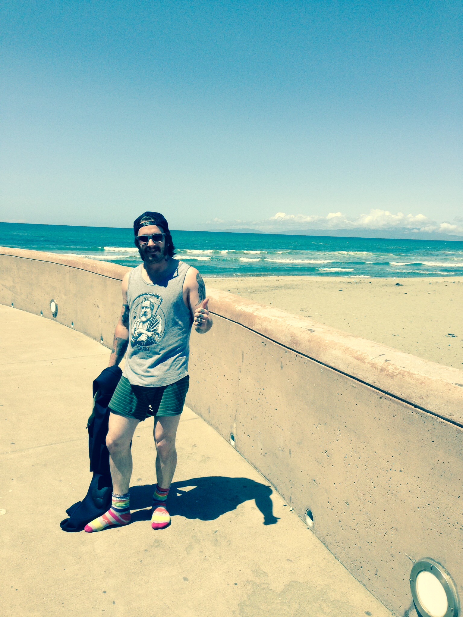 Lil T after an afternoon of surfing