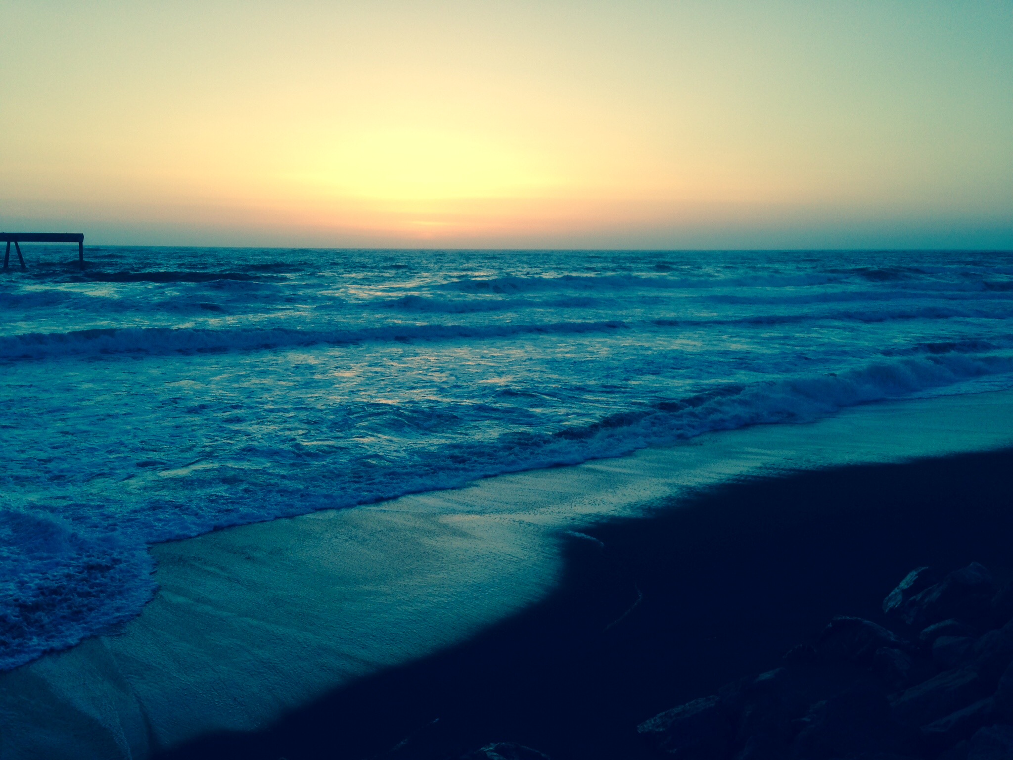Last night on the Pacific