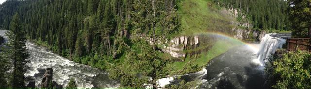 Upper Mesa Falls panorama