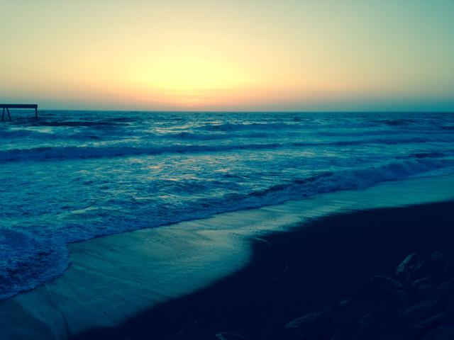 Last night on the Pacific